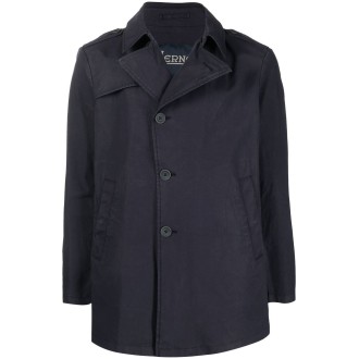 Herno `Garment-Dyed-Eufrate` Peacoat