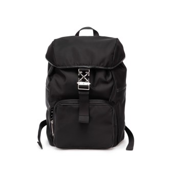 Off White `Arrow Tuc` Nylon Backpack