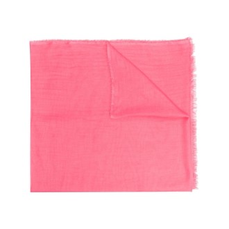 FALIERO SARTI sciarpa rosa in seta con frange