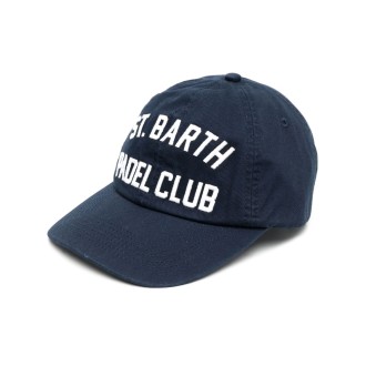 MC2 cappello in cotone blu navy con logo ricamato 