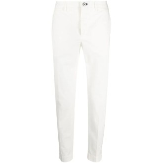 INCOTEX Pantalone Chino Slim Fit Bianco Uomo