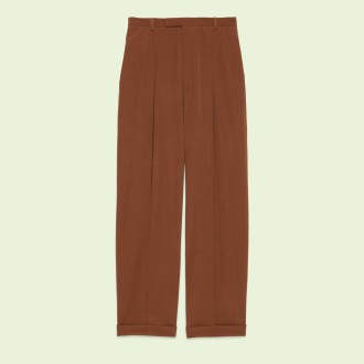Wool trousers with Gucci label