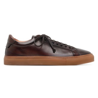 Silvano Sassetti Romilly Dark Brown Leather Sneakers - Silvano Sassetti