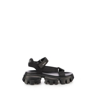 Prada Sporty Woven Nylon Tape Sandals