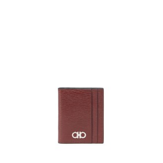 Salvatore Ferragamo `Revival Gancio Bicolor` Card Case
