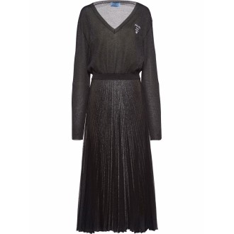 Prada Lurex Knitted Midi Dress