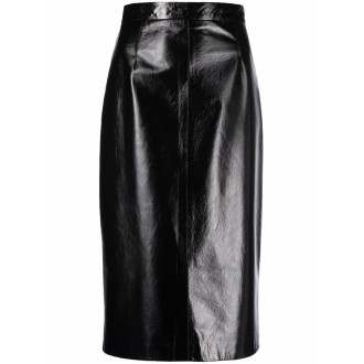 Prada Nappa Leather Skirt