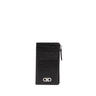 Salvatore Ferragamo `Revival Gancio Bicolor` Card Case