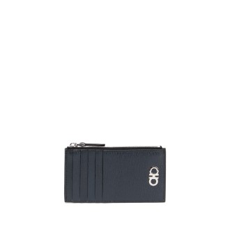 Salvatore Ferragamo `Revival Gancio Bicolor` Card Case