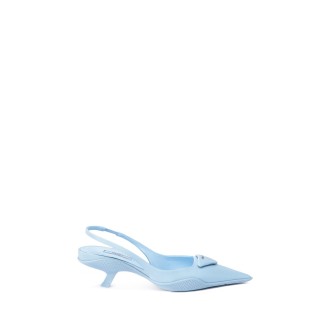 Prada Nylon Gabardine Slingback Pumps