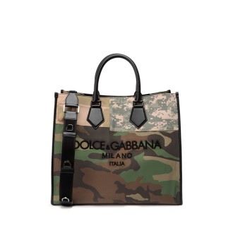 Dolce & Gabbana `Patchwork` Shopping  Bag