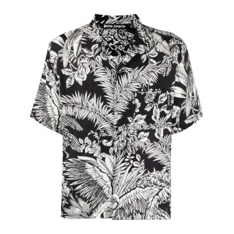 Palm Angels `Jungle Parrots` Bowling Shirt