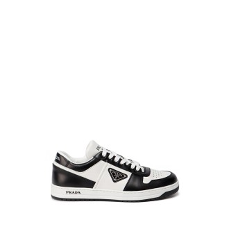 Prada `Downtown` Leather Sneakers