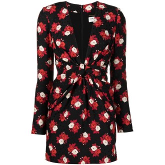 Saint Laurent Floral Mini Dress