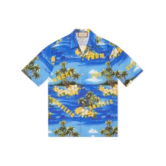 Gucci `Ocean Palms` Hawaii Bowling Shirt