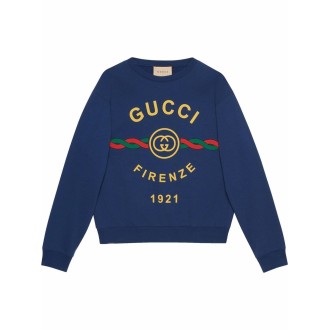 Gucci Light Felted Cotton Jersey Sweatshirt