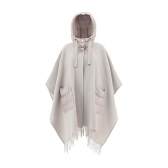 PONCHO IN LANA E NYLON ULTRALIGHT
