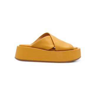 Marsell Leather Wedge Sandals 41