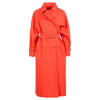 Max Mara 'Egemone' Cotton Trench Coat 40