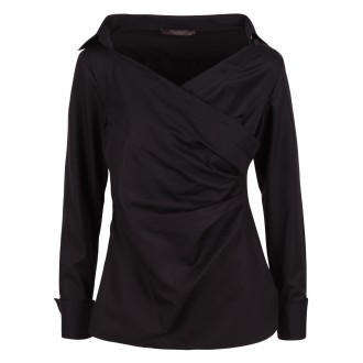 Max Mara 'Veranda' Short Cotton Shirt 44