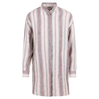 Max Mara 'Grammo' Long Linen Shirt 44