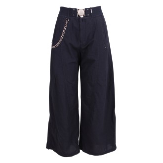 High 'Giddy' Wide Cotton Trousers 42