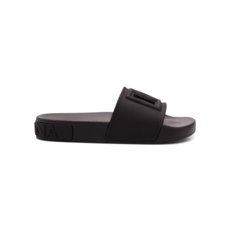 Dolce & Gabbana Logo Cut Out 'DG' Slider Sandals 38