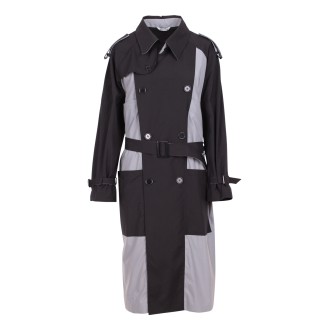 Vien Double-breasted Technical Fabric Trench Coat S