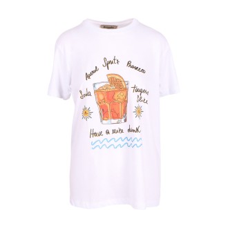 Alessandro Enriquez 'Aperol Spritz' Cotton T-Shirt XL