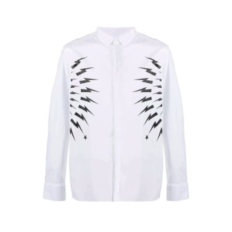 NEIL BARRETT Camicia con i fulmini