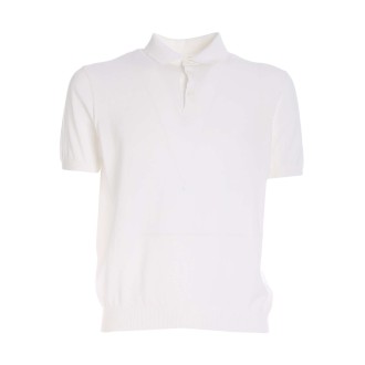 MALO POLO IN MAGLIA BIANCA UMD281F3Z03E105