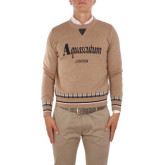AQUASCUTUM | Men's Wool Embroidered Pull