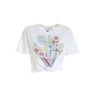 GIADA BENINCASA T-SHIRT CIAO AMORE PENSAMI SEMPRE IN BIANCO S2712TT1