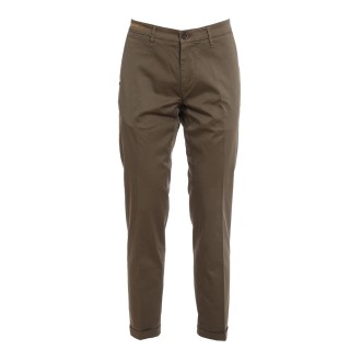 RE-HASH PANTALONE IN COTONE MARRONE P2492390BW0266