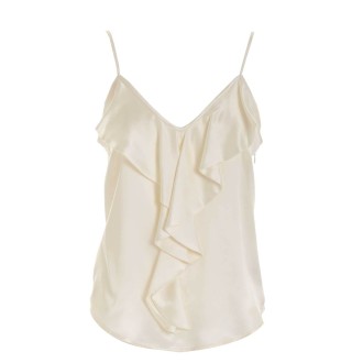 Max Mara - White Silk Top White