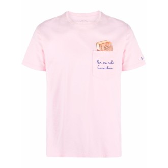 MC2 T-shirt in cotone rosa cipria MC2 SAINT BARTH x Algida Collection