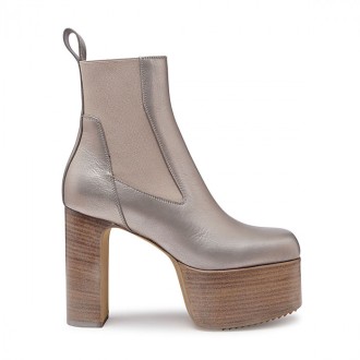 Rick Owens - Grey Leather Boots