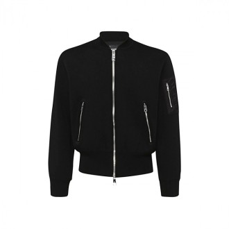 Neil Barrett - Black Wool-blend Bomber Jacket