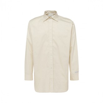 Drole De Monsieur - Cream Cotton Blend Shirt