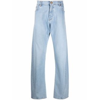 VERSACE Jeans chiaro a gamba larga con bottoni dorati