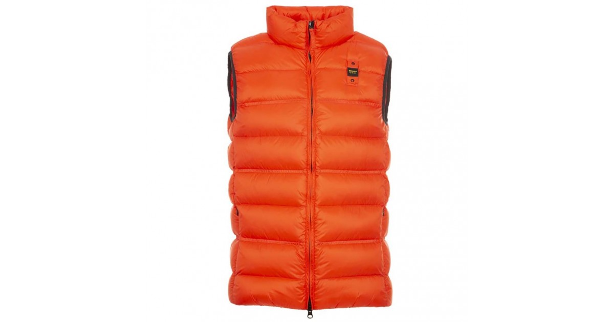 orange bubble vest
