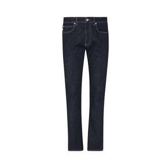 Versace - Dark Blue Cotton Jeans