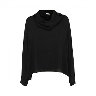 The Row - Black Silk Blouse