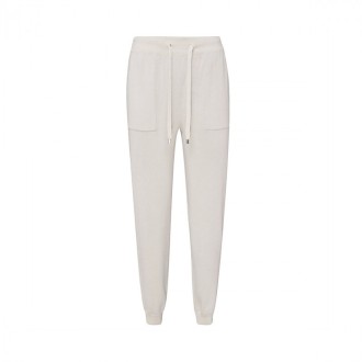 Malo - White Cotton Blend Trousers