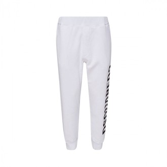 Dsquared2 - White Cotton Track Pants