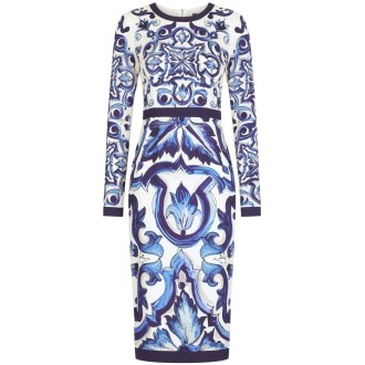 Dolce & Gabbana `Blu Mediterraneo` Midi Dress