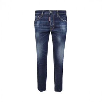 Dsquared2 - Dark Blue Stretch Cotton Denim Jeans