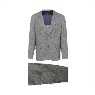 Brunello Cucinelli - Grey Wool Blend Suit