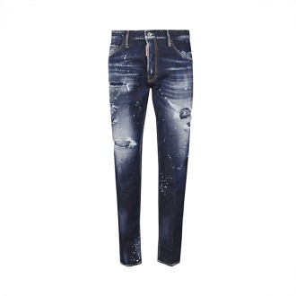Dsquared2 - Navy Blue Cotton Jeans
