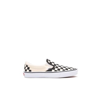 UA CLASSIC SLIP-ON BLK&WHTCHCKERBOARD/WHT